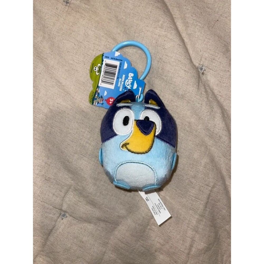 Bluey Mini Plush Backpack Clip Keychain 4.75" Moose Toys NWT 2023